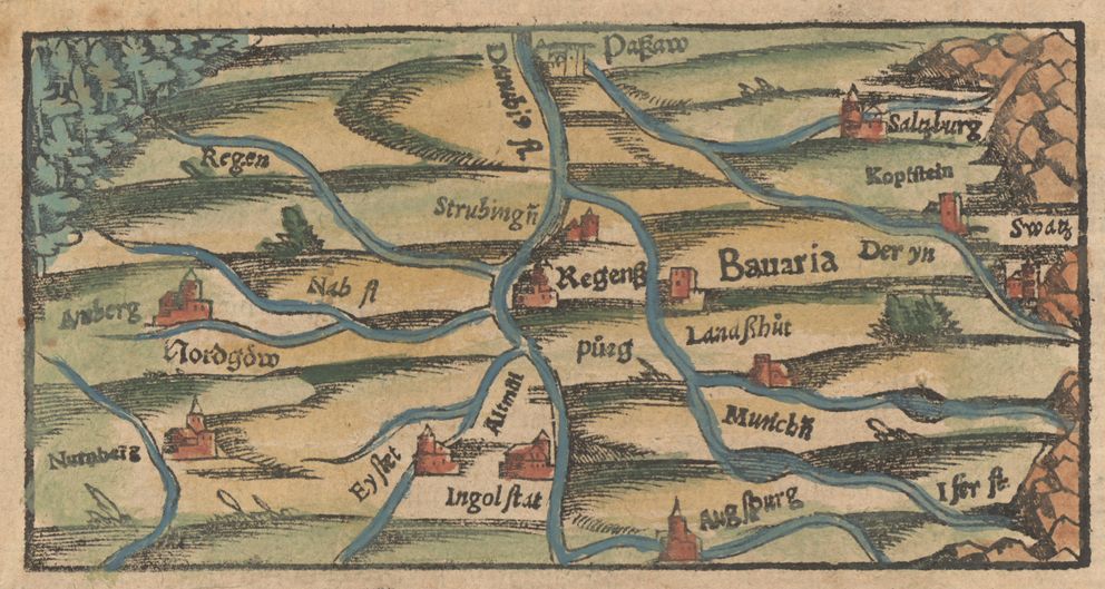 Bavorsko a Horní Falc, kolem roku 1550