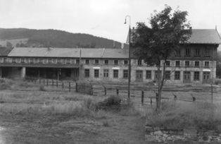 Grenzübergang Bayerisch Eisenstein 1958, Quelle: Sudetendeutsches Archiv München, Joppen-Bildreport.