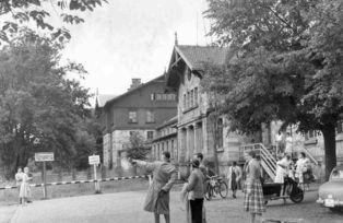 Hrani?ní p?echod Železná Ruda - Bayerisch Eisenstein 1958, Zdroj: Sudetendeutsches Archiv München, Joppen-Bildreport.