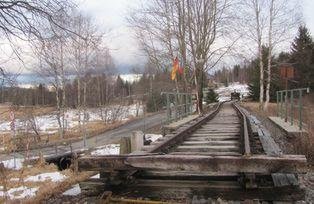 Haidmühle - Nové Údolí 2014, frühere Eisenbahntrasse. Quelle: Geschichtsbausteine.