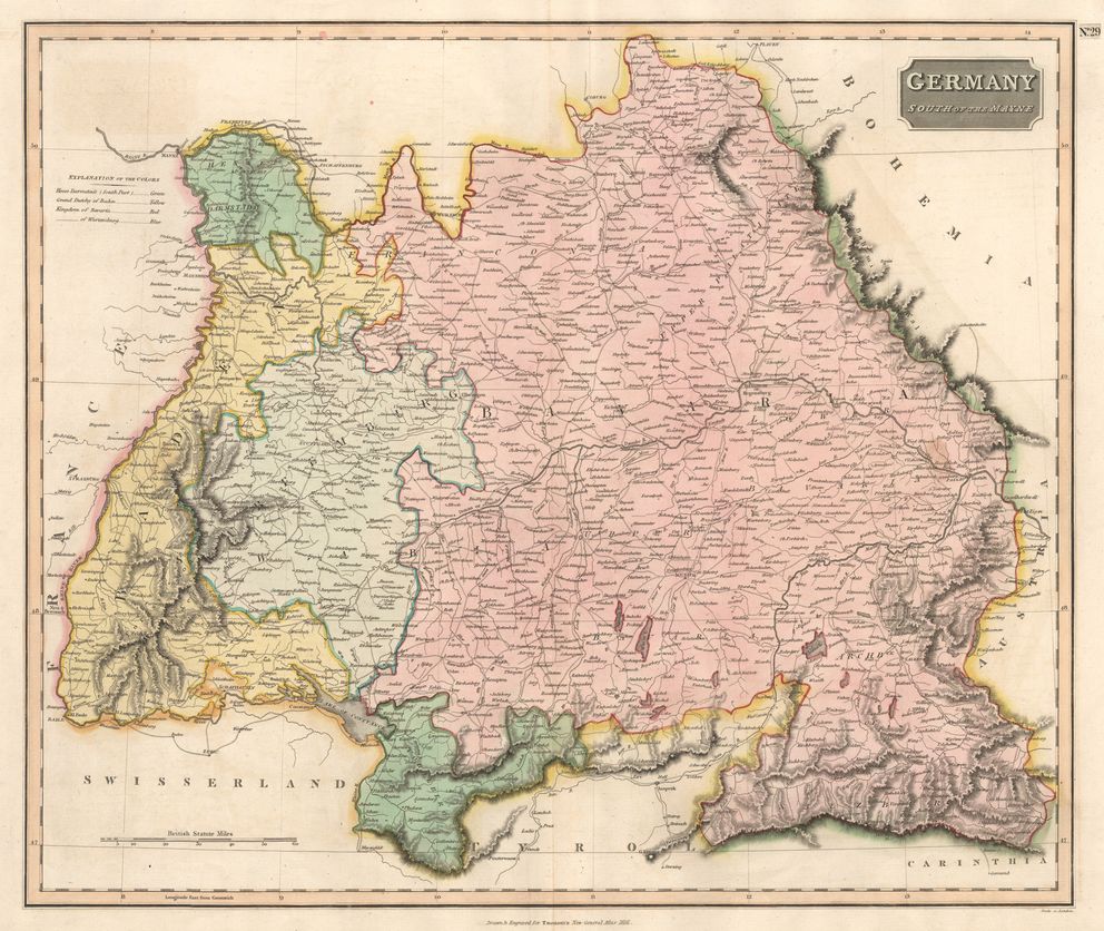Süddeutschland um 1810