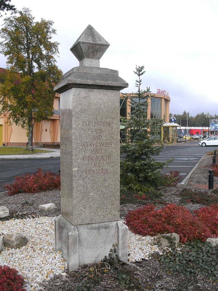 Gedenkstein anlässlich der Grenzöffnung